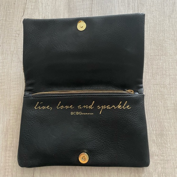 BCBGeneration sequin clutch purse - Picture 2 of 3